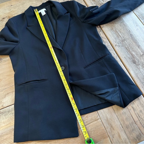 H&M Black Single Button Classic Blazer Women’s Size 12 - Picture 8 of 15